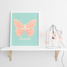 Bonito Mariposa Chica dormitorio