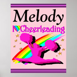 PÓSTER BONITO ME ENCANTA CHEERLEADING POSTER PERSONALIZAD