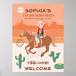 Póster Bonito Noche y Fiesta de Cumpleaños