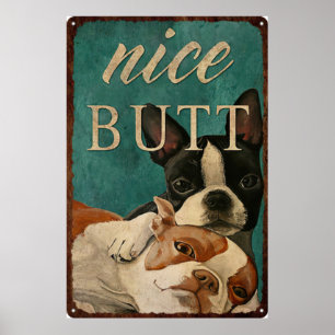 Póster Bonito Pero Perro vintage