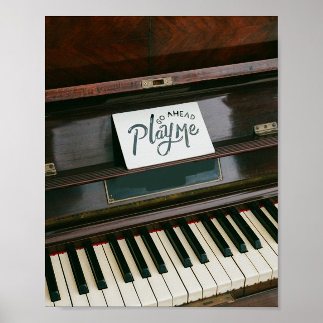 Póster Bonito Piano (Frente)