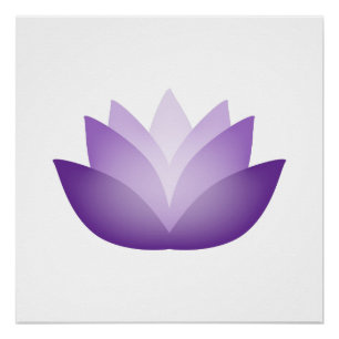 Póster Bonito Purple Lotus