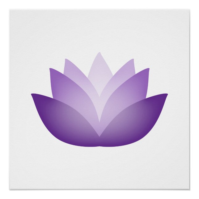 Póster Bonito Purple Lotus (Anverso)