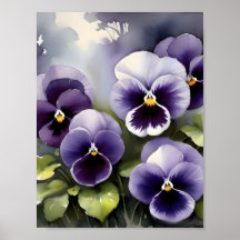 Bonito púrpura pintura acuarela