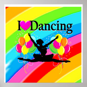 PÓSTER BONITO RAINBOW ME ENCANTAN LOS BIENES FIESTAS BAIL