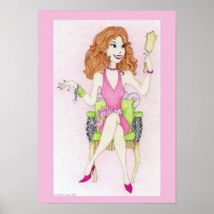 Póster Bonito rosado