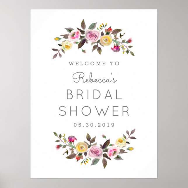 Póster Bonito simple Rótulo de novia - tamaño de Personal (Frente)