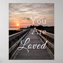 Bonito Sunset Eres Querido Poster Inspirador