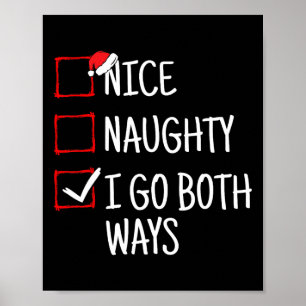 Póster Bonito travieso, voy de ambos modos Navidades dive