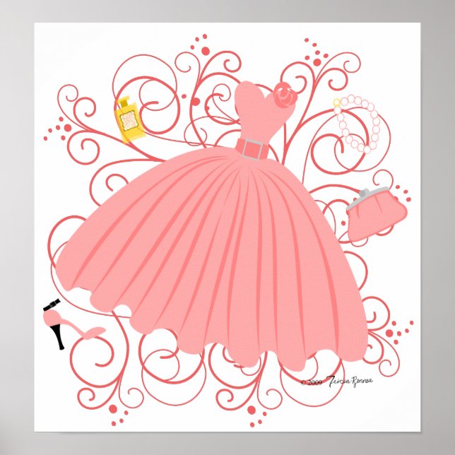 Póster Bonito Vestido Hermoso (Frente)