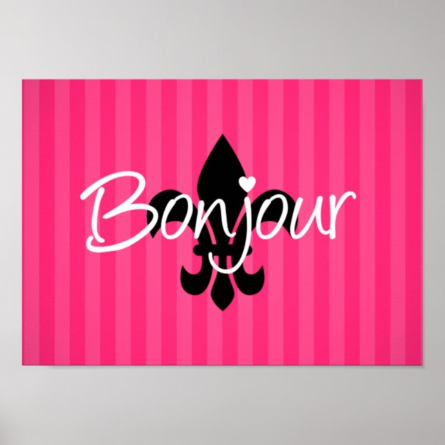 Póster Bonjour (Frente)