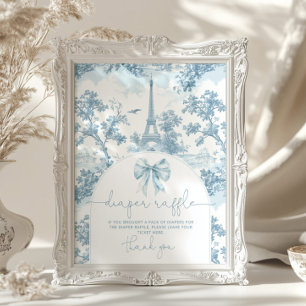Póster Bonjour bebe Toile de Jouy Pañal rifa