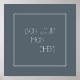 Póster Bonjour Mon Chéri