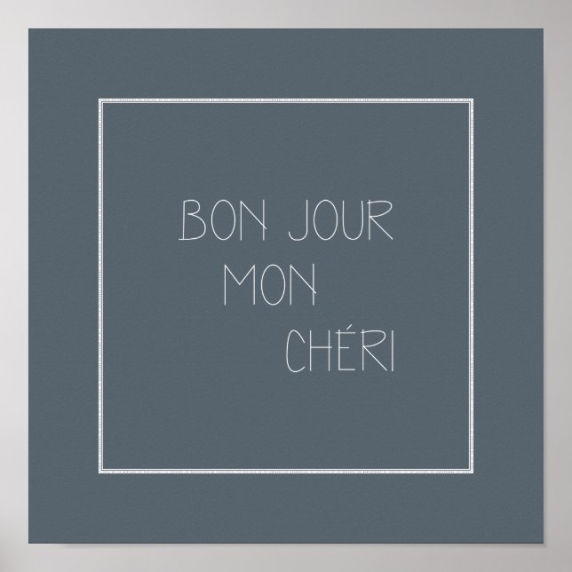 Póster Bonjour Mon Chéri (Frente)