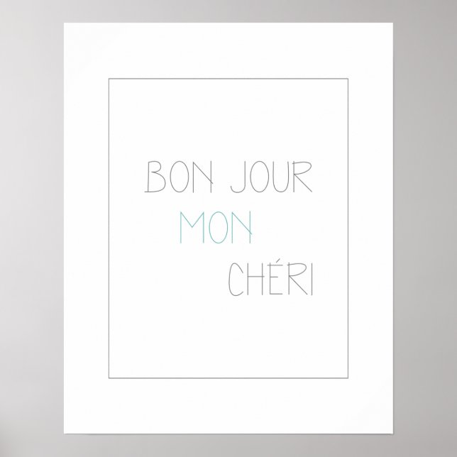 Póster Bonjour Mon Chéri II (Frente)