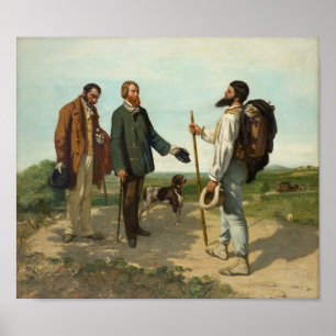 Póster Bonjour Monsieur Courbet, Gustave Courbet