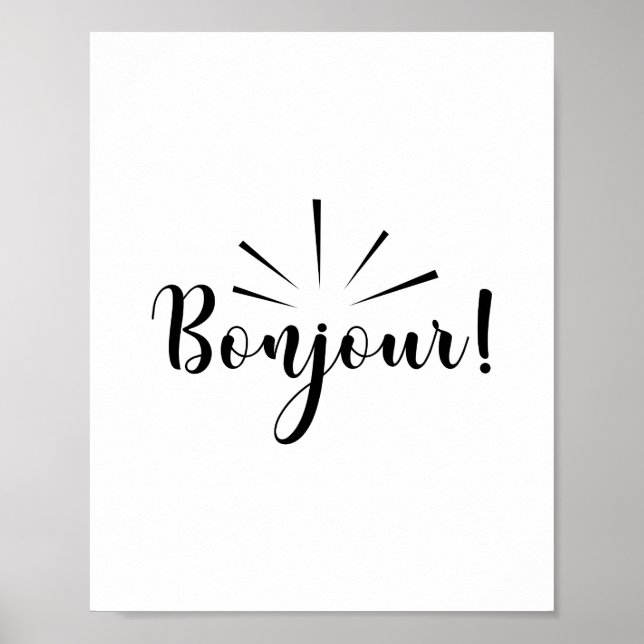 Póster Bonjour Poster (Frente)