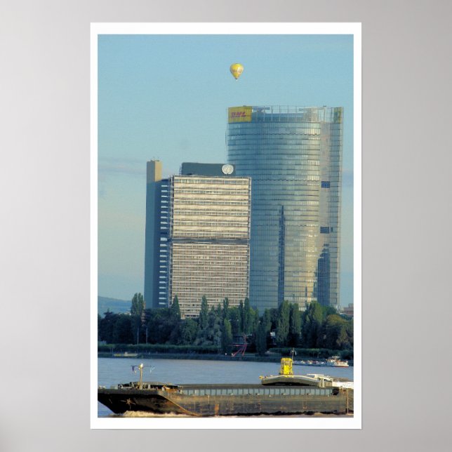Póster Bonn, Alemania, el río Rin (Frente)