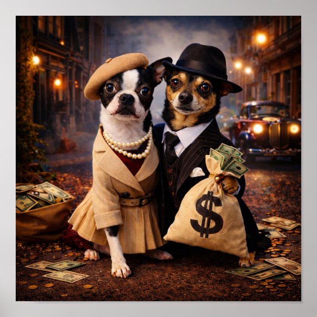 Póster "Bonnie & Clyde" (Frente)