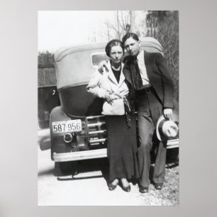 PÓSTER BONNIE & CLYDE - TEXAS OUTLAWS 1933