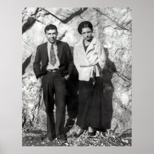 Póster BONNIE & CLYDE - TEXAS OUTLAWS c. 1933