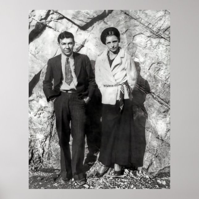 Póster BONNIE & CLYDE - TEXAS OUTLAWS c. 1933 (Frente)