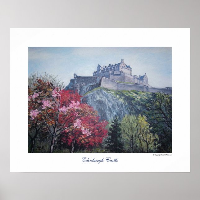 Póster Bonnie Scotland Edinburgh Castle Scotland (Frente)