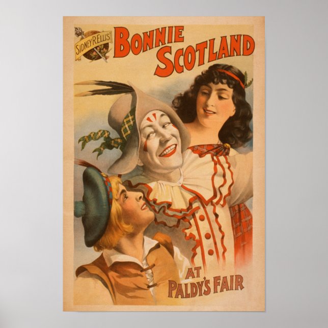 Póster Bonnie Scotland en el Teatro Fair Clown (Frente)