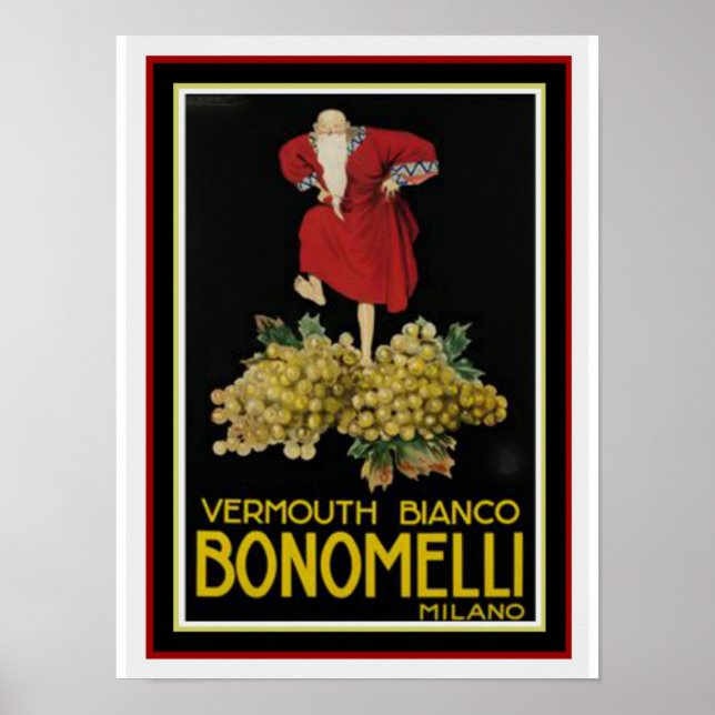 Póster Bonomelli 12 x 16 Poster de Leonetto Cappiello (Frente)