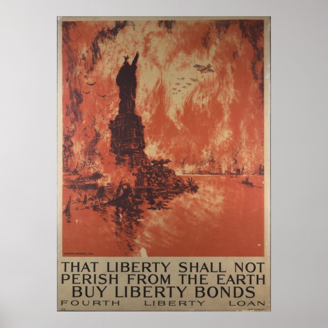 Póster Bonos de libertad de la Primera Guerra Mundial (Frente)