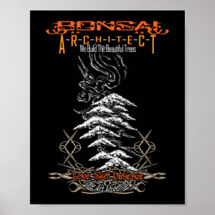 Póster Bonsai Tree Art del niño codicioso Bonsai Indones