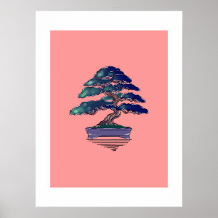 Póster Bonsai Zen Minimal 
