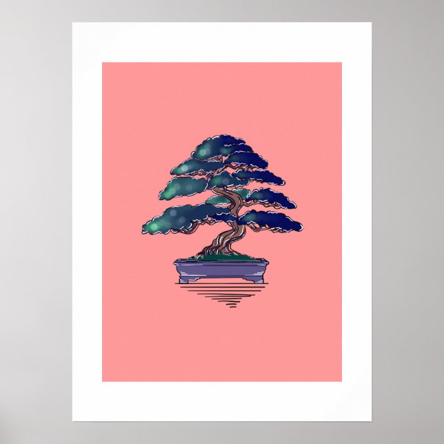 Póster Bonsai Zen Minimal  (Frente)