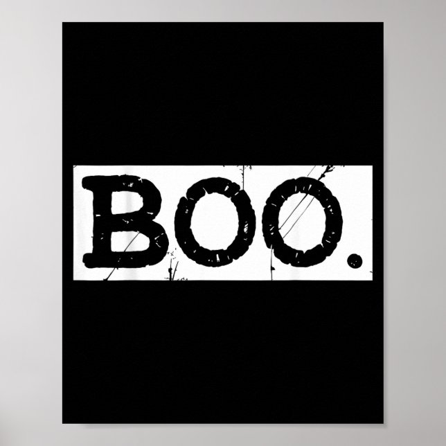 Póster Boo angustiado estética retro fantasma Halloween  (Frente)