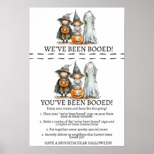 Póster Boo Bash del barrio - Un juego sorpresa de Hallowe