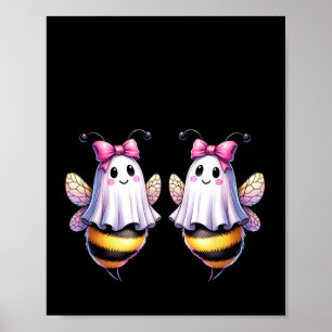 Póster Boo Bees Fantasma Bee Halloween Disstume Mujeres G