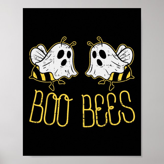 Póster Boo Bees Fun Parejas Costume Halloween Para Adulto (Frente)