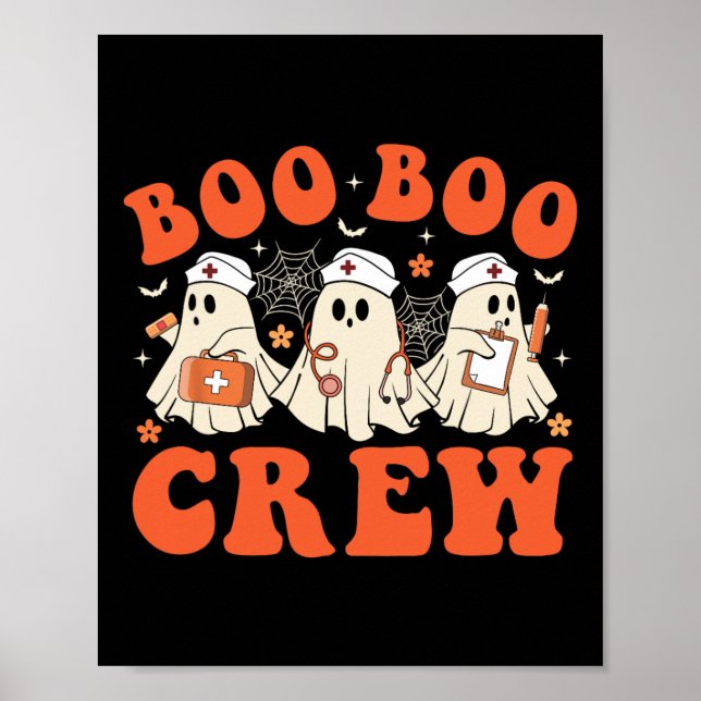 Póster Boo Boo Crew Enfermera Fantasma Enfermería Superio (Frente)
