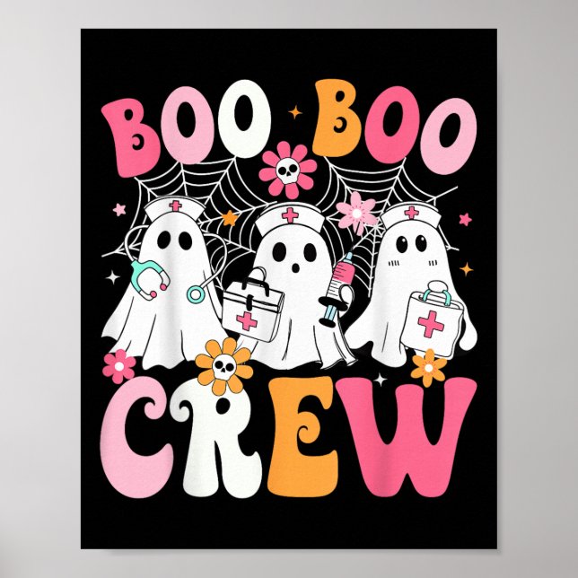 Póster Boo Boo Crew Soky Enfermera Fantasma Enfermería Ha (Frente)