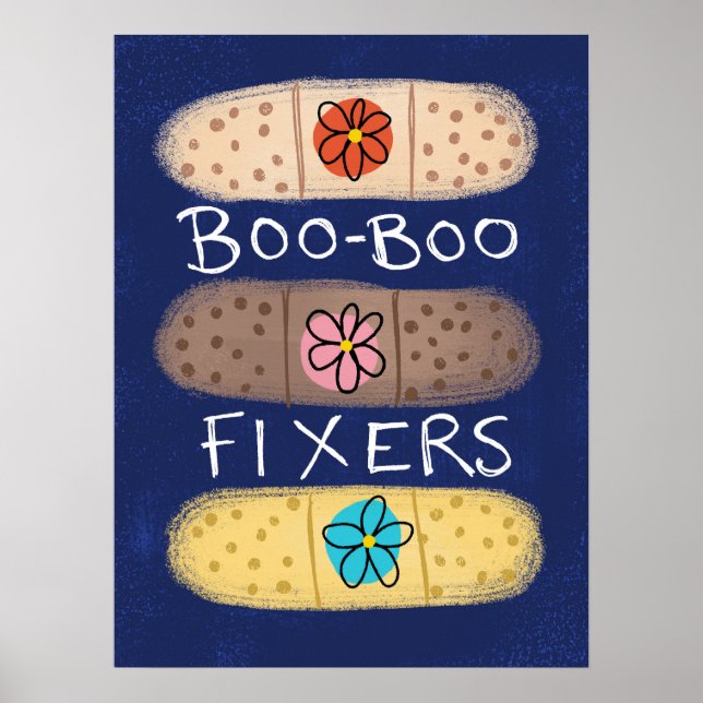 Póster Boo-Boo Fixer Bandaids Poster Wall Art (Frente)