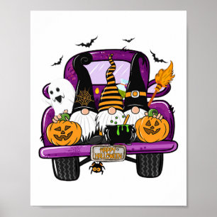 Póster Boo Calabazas De Brujas En Halloween Camión Fun Ho