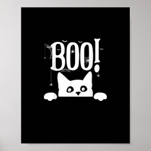 Póster ¡Boo! Divertido escondiendo a Peekabo Scary Hallow