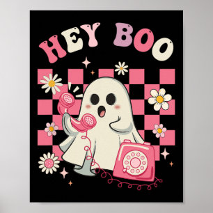 Póster Boo Groovy Tía Fantasma Graciosa Halloween Mujeres
