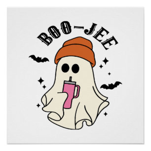 Póster Boo-Jee fantasma divertido inspirado en Tumbler pa