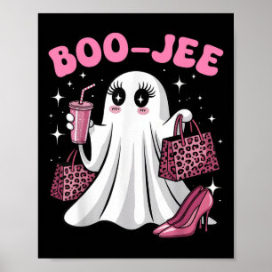 Póster Boo-jee Tumbler Ghost Boujee Leopard Halloween Gir