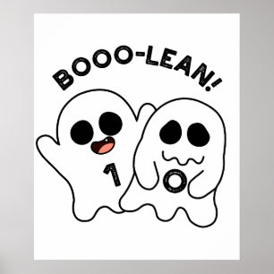 Póster Boo-lean Gracioso PC Ghost Boolean Pun