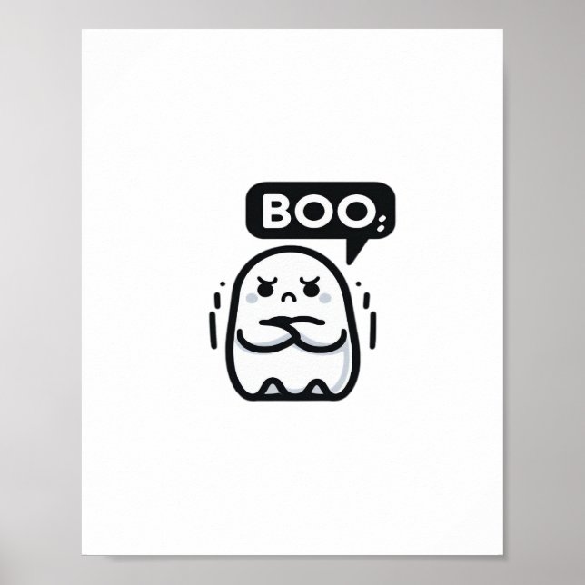 Póster Boo Of Disapproval Funny Quote (Frente)