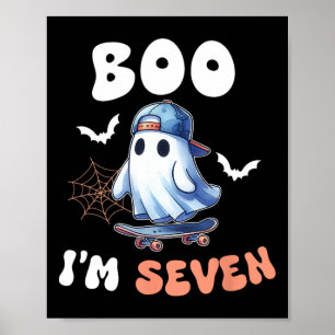 Póster Boo, yo soy el siete fantasma del patinaje sétimo 