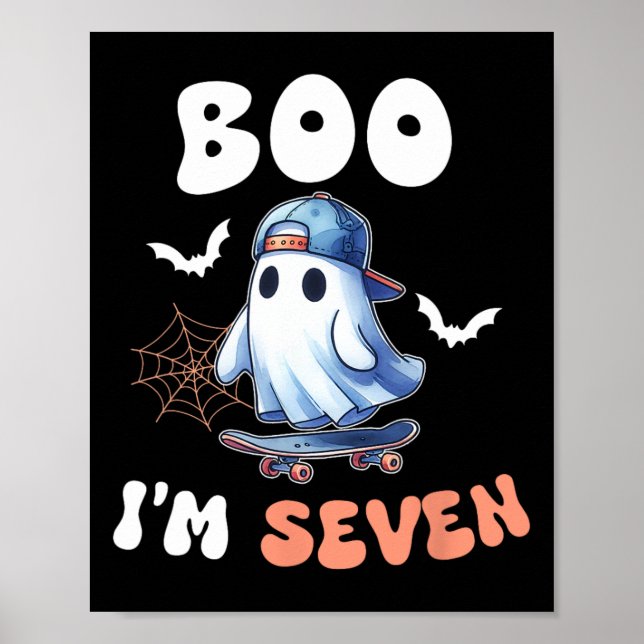 Póster Boo, yo soy el siete fantasma del patinaje sétimo  (Frente)