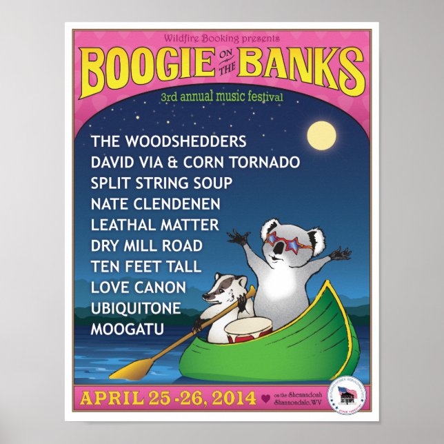 Póster Boogie en el poster Banks 2014 (Frente)